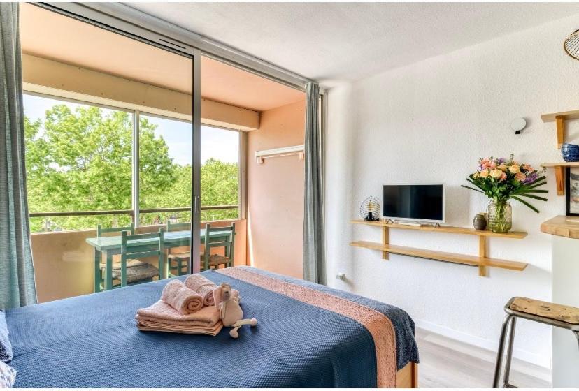 Studio Les Regates Avec Loggia Et Parking Gratuit Plage Du Grazel Gruissan Εξωτερικό φωτογραφία
